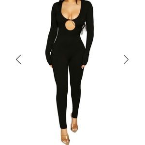 Chocolate brown jumpsuit by naked wardrobe